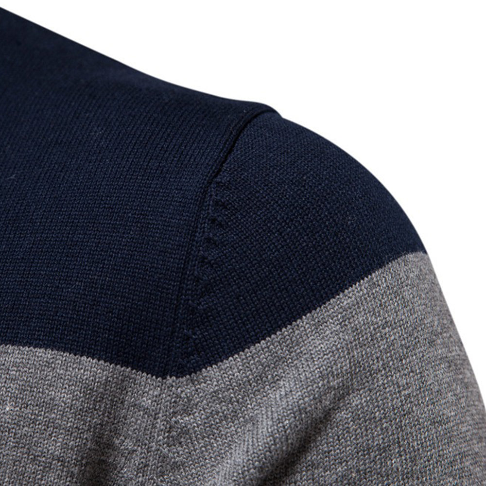 Retro Athletic Quarter-Zip Knit