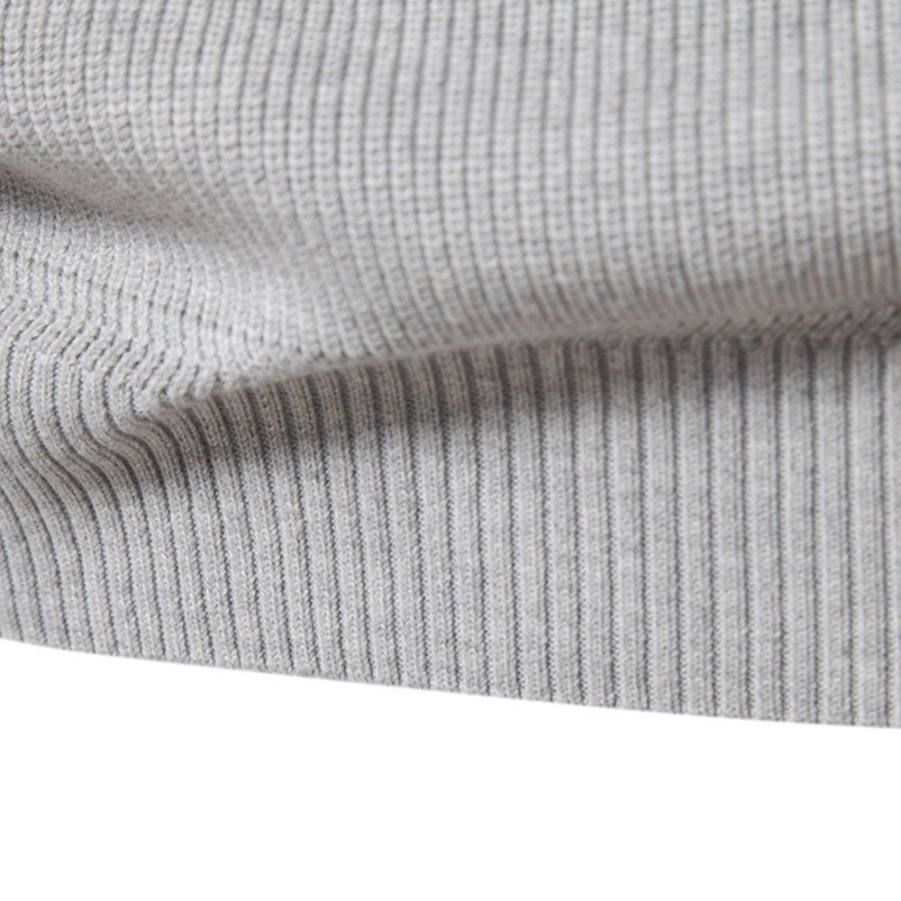 Subtle Pattern Quarter-Zip Sweater