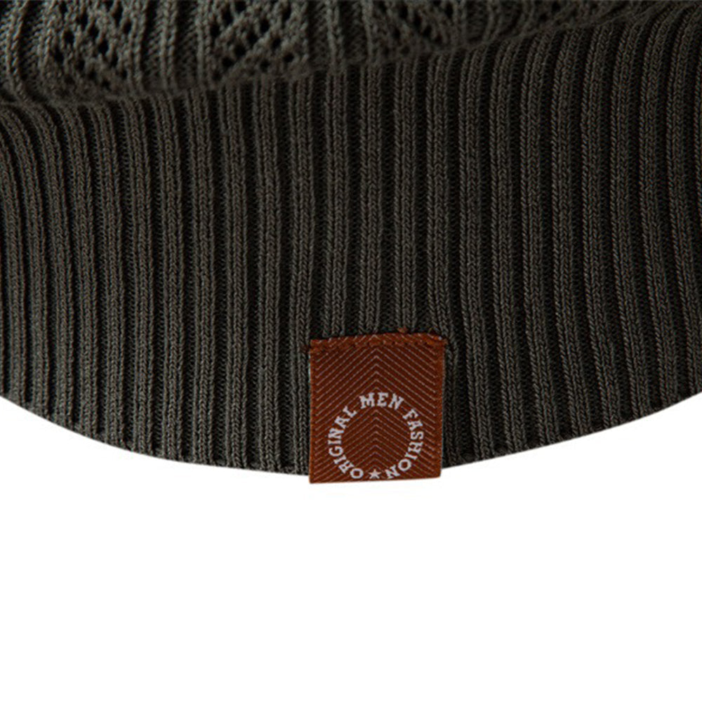 Refined Pattern Knit Polo