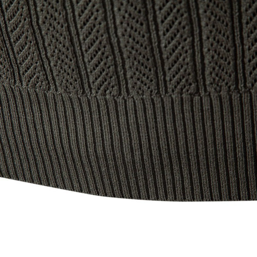 Refined Pattern Knit Polo