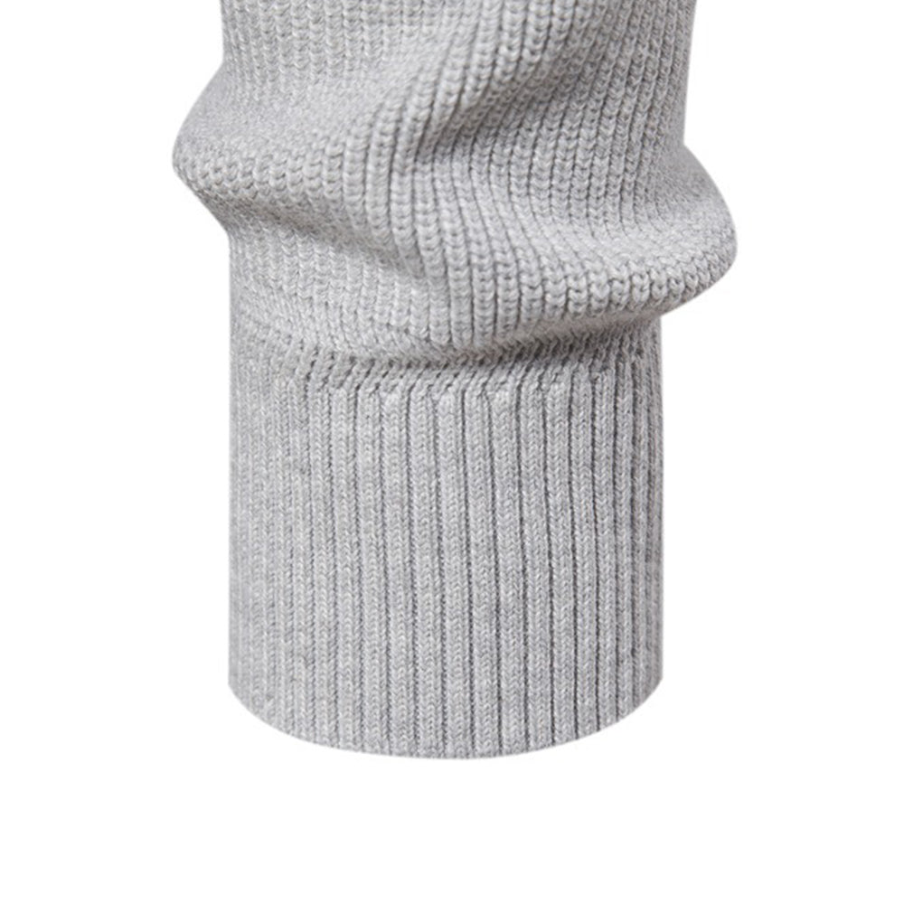 Subtle Pattern Quarter-Zip Sweater