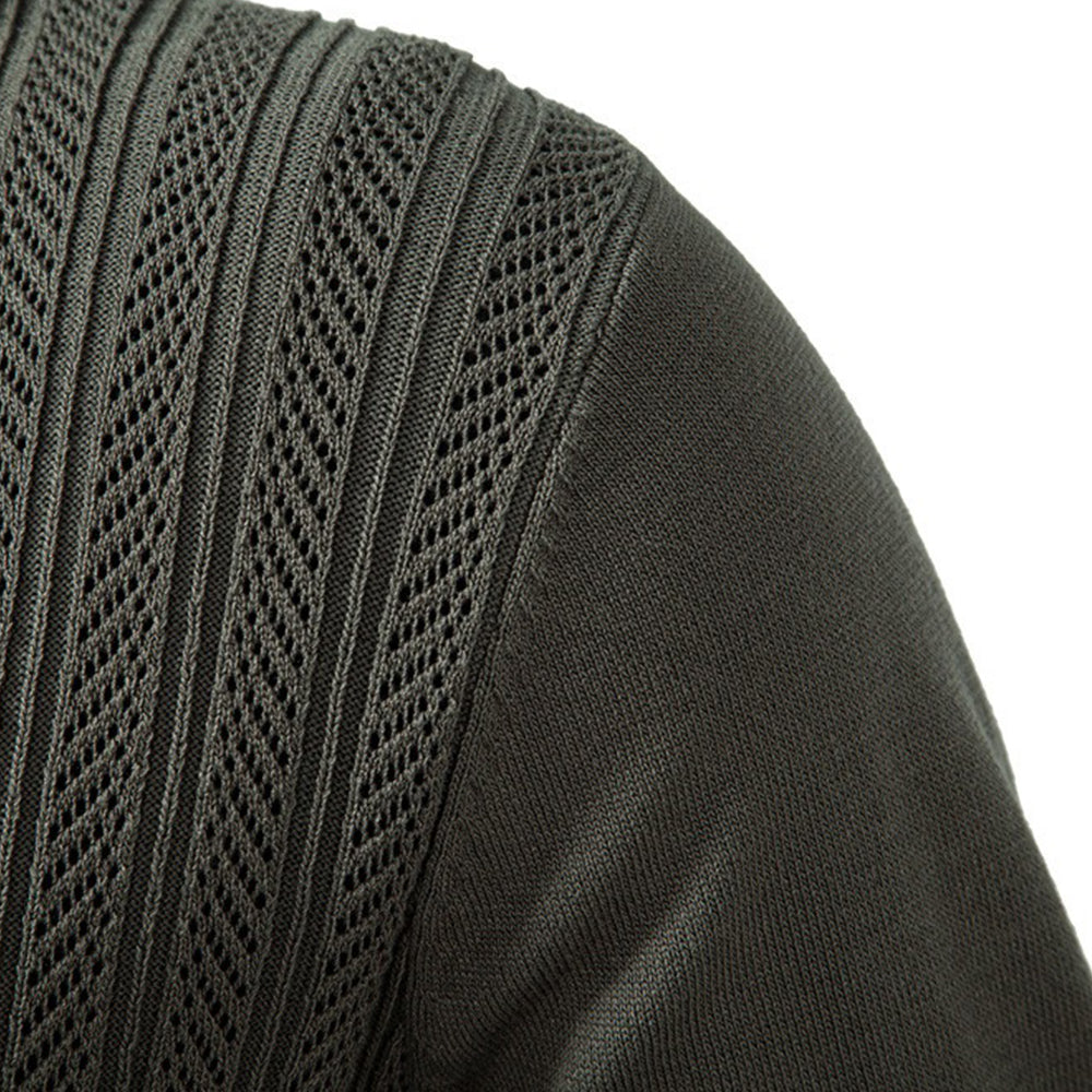 Refined Pattern Knit Polo