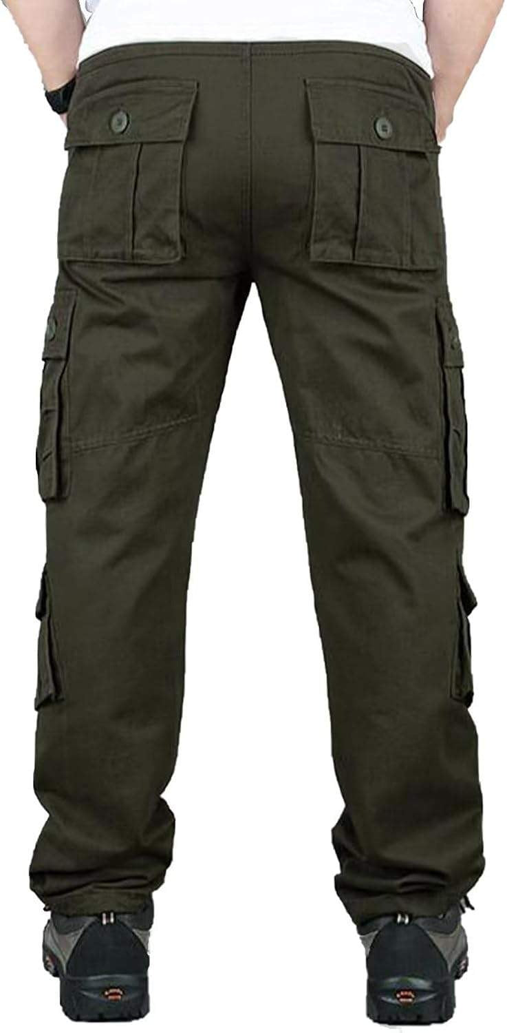 Men’s Cargo Pants Camo Military Fatigue Camouflage Hunting Combat Work Casual Pants Multi Pocket