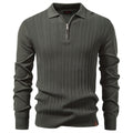 Refined Pattern Knit Polo