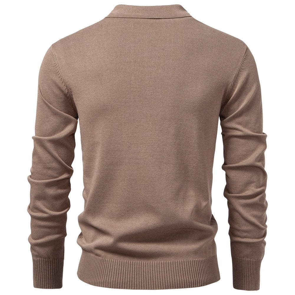 Refined Pattern Knit Polo