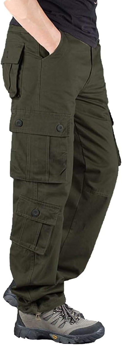 Men’s Cargo Pants Camo Military Fatigue Camouflage Hunting Combat Work Casual Pants Multi Pocket